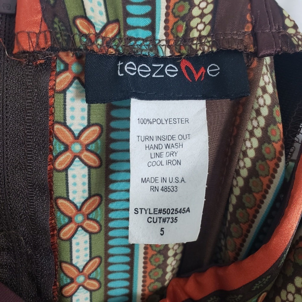 Teeze Me, boho, festival, retro, halter mini-dress A10 - Picture 5 of 5
